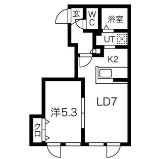 ロイヤルコート【302号室】の間取り
