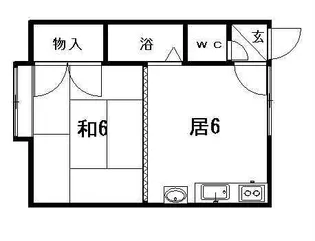 コーポ丹羽【7号室】の間取り