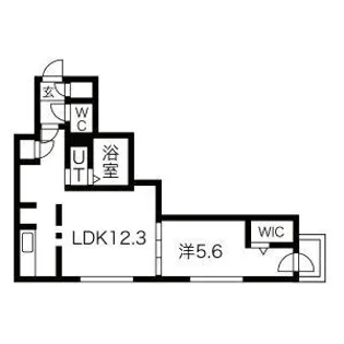 レジデンス北18条【3階】の間取り