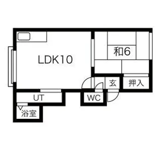 シティコート89【105号室】の間取り