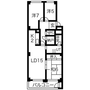 澄川ハイム2号棟 209号室【2階】の間取り