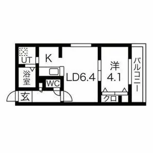 ハウスオブマーキスⅡ【201号室】の間取り