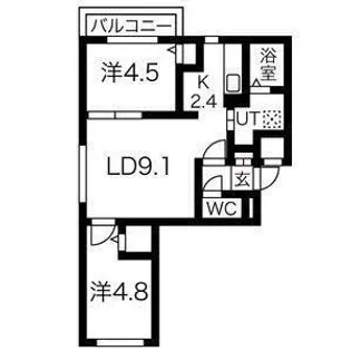 ダイナスティアVI【4階】の間取り