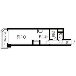 ウエルス平岸【308号室】の間取り