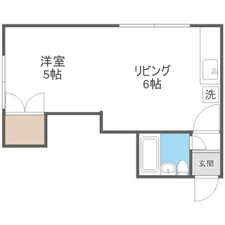 ノースコート白石【403号室】の間取り