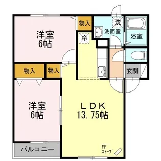 エスタシオン C【1階】の間取り