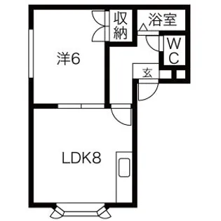 サンシャインパレス【201号室】の間取り