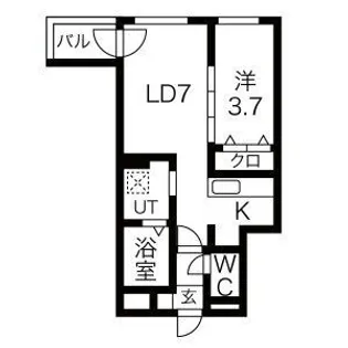 COURT TIARA(コートティアラ)【101号室】の間取り