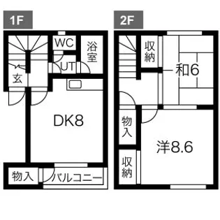 フェイス平和通【205号室】の間取り