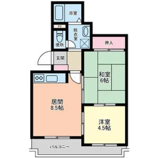 シティコープ平岸【406号室】の間取り