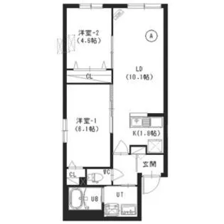 KRG澄川【4階】の間取り
