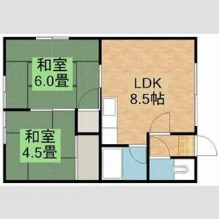 寺田ハイツ【208号室号室】の間取り