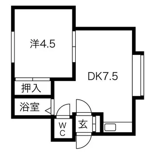 五つ星パレス【202号室】の間取り