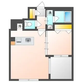 カレラ学園前【1階】の間取り