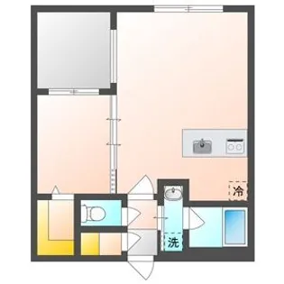 カレラ学園前【1階】の間取り