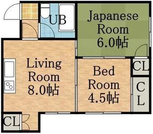 ユニバーサルビル東札幌【305号室】の間取り