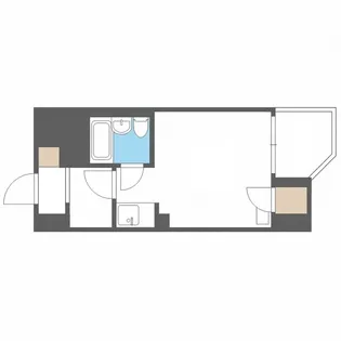 ファミール中の島【712号室】の間取り