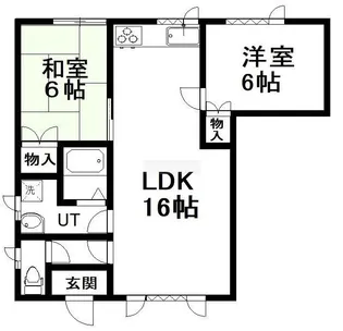 アメニティハイム【B1号室】の間取り