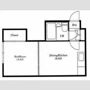 コーポあしや【102号室号室】の間取り