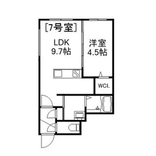 ALIVIS美園【4階】の間取り