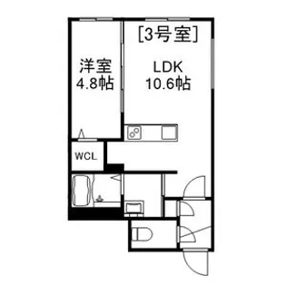 ALIVIS美園【2階】の間取り