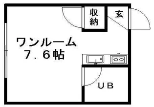 タイム15【102号室】の間取り