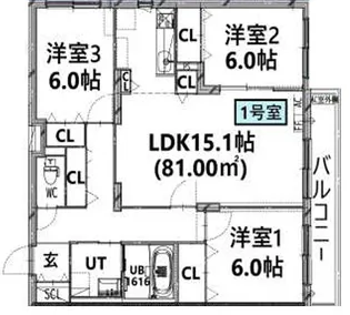 ZABO HILLS TOYOHIRA EAST・WEST【201号室】の間取り