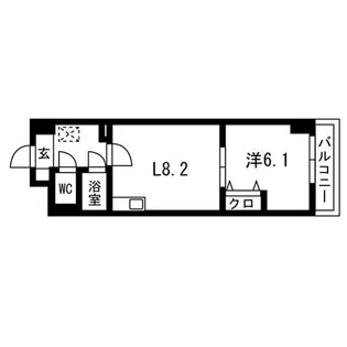 ノースランド菊水【303号室】の間取り