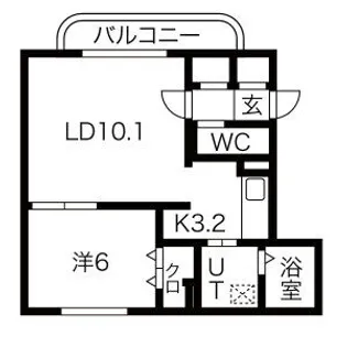 大光六番館【2階】の間取り