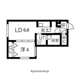 北海道札幌市豊平区美園四条1丁目【マンション】の間取り