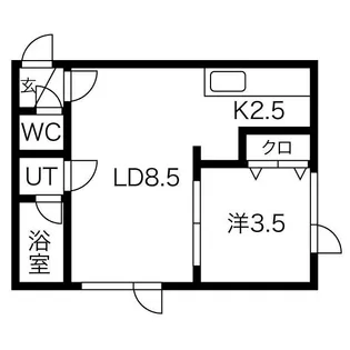 アークコート豊平Ⅲ【3階】の間取り