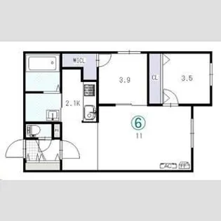 REN FAULT栄通(レンフォルト)【2階】の間取り