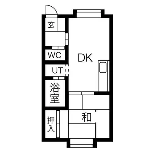 Kシャトー【202号室】の間取り