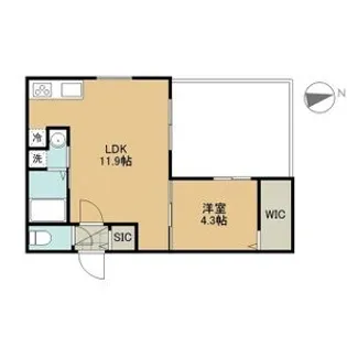 PARICI南平岸(パーリッシィ南平岸)【103号室】の間取り