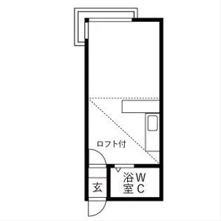 ラガール菊水【208号室】の間取り