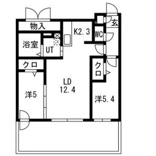 PRIME COURT平岸(プライムコート平岸)【1階】の間取り