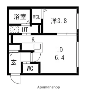 仮)RESIDENCE SHINMEI東札幌【205号室】の間取り