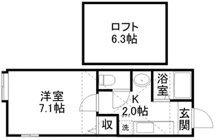 リバイブⅠ【203号室】の間取り