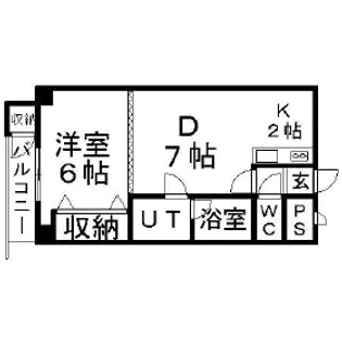 ピルエットアタカ【4階】の間取り