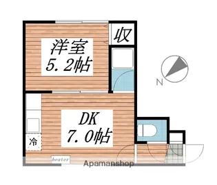 エルサーニ白石【106号室】の間取り
