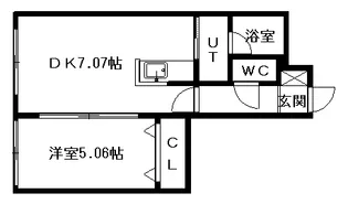 LE・EST Ⅵ【403号室】の間取り