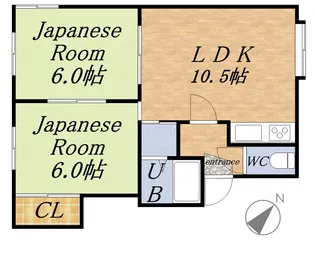 ルミナスハイツ【102号室】の間取り