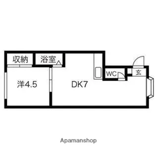 アルファコートⅠ【105号室】の間取り