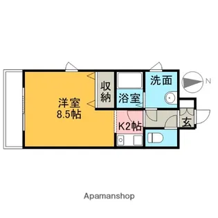 駅前大通マンション【702号室】の間取り