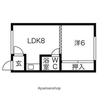 ホワイトハウス【202号室】の間取り