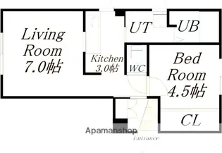 美川ハイツ7【107.号室】の間取り