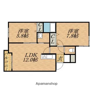 GLANZ【2階】の間取り