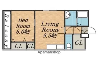 メゾン恵和北24【1階】の間取り