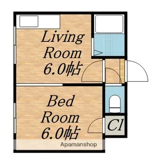 アメニティハイム壱番館【2階】の間取り