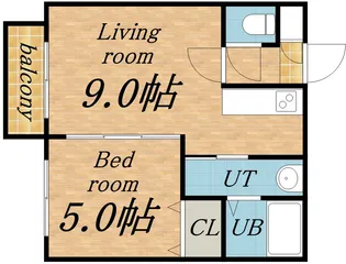 ラ・ヴェリテ【4階】の間取り